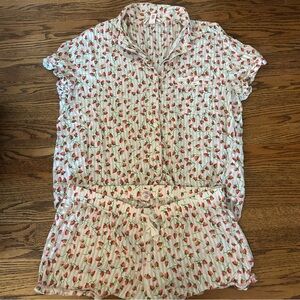 Victoria’S Secret Strawberry Pajama Set